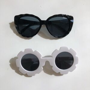 2 x Kids Baby Toddler Girl Flower sunglasses